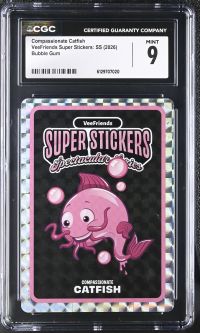 Image for Compassionate Catfish | VeeFriends Super Stickers: SS | Bubble Gum | CGC 9