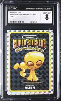 Image for Adaptable Alien | VeeFriends Super Stickers: SS | Gold | CGC 8