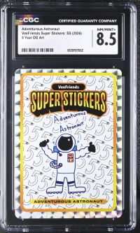 Image for Adventurous Astronaut | VeeFriends Super Stickers: SS | 5 Year OG Art | CGC 8.5