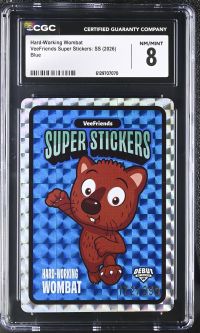 Image for Hard-Working Wombat | VeeFriends Super Stickers: SS | Blue | CGC 8