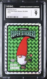 Image for Knowing Gnome | VeeFriends Super Stickers: SS | Green | CGC 9