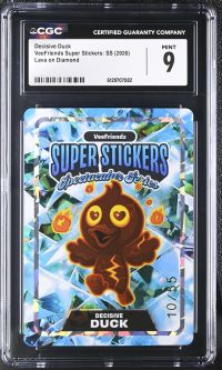 Image for Decisive Duck | VeeFriends Super Stickers: SS | Lava on Diamond | CGC 9