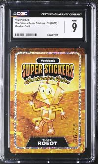 Image for 'Rare' Robot | VeeFriends Super Stickers: SS | Gold on Gold | CGC 9