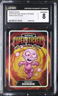 Image for Zealous Zombie | VeeFriends Super Stickers: SS | Bubble Gum on Lava | CGC 8