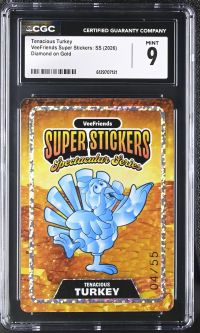 Image for Tenacious Turkey | VeeFriends Super Stickers: SS | Diamond on Gold | CGC 9