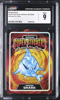Image for Shrewd Shark | VeeFriends Super Stickers: SS | Diamond on Lava | CGC 9