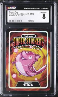 Image for Tolerant Tuna | VeeFriends Super Stickers: SS | Bubble Gum on Lava | CGC 8