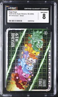 Image for Eager Eagle | VeeFriends Super Stickers: SS | 6th Dimension, Green | CGC 8