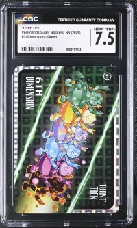 Image for 'Turnt' Tick | VeeFriends Super Stickers: SS | 6th Dimension, Green | CGC 7.5