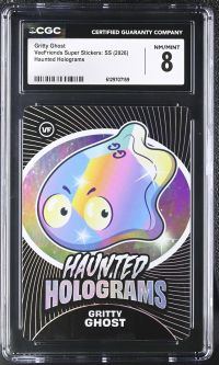 Image for Gritty Ghost | VeeFriends Super Stickers: SS | Haunted Holograms | CGC 8
