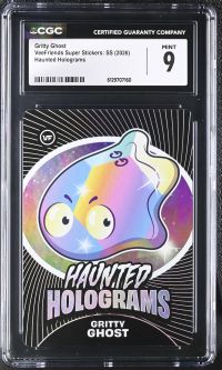 Image for Gritty Ghost | VeeFriends Super Stickers: SS | Haunted Holograms | CGC 9