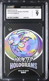 Image for Bold As Heck Bat | VeeFriends Super Stickers: SS | Haunted Holograms | CGC 9