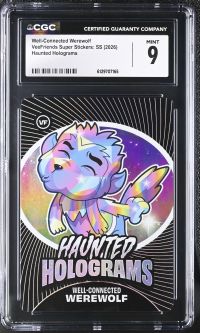 Image for Well-Connected Werewolf | VeeFriends Super Stickers: SS | Haunted Holograms | CGC 9