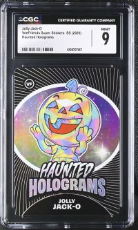Image for Jolly Jack-O | VeeFriends Super Stickers: SS | Haunted Holograms | CGC 9