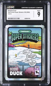 Image for Decisive Duck | VeeFriends Super Stickers: SS | Comic | CGC 9
