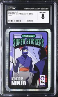 Image for Notorious Ninja | VeeFriends Super Stickers: SS | Comic | CGC 8