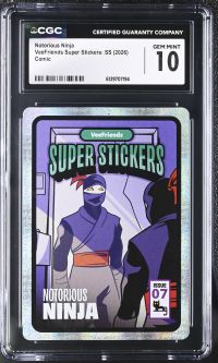 Image for Notorious Ninja | VeeFriends Super Stickers: SS | Comic | CGC GEM MINT 10