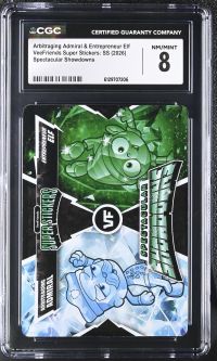 Image for Arbitraging Admiral & Entrepreneur Elf | VeeFriends Super Stickers: SS | Spectacular Showdowns | CGC 8