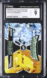 Image for Nifty Narwhal & Hungry Hammerhead | VeeFriends Super Stickers: SS | Spectacular Showdowns | CGC 9