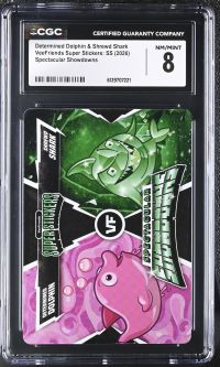 Image for Determined Dolphin & Shrewd Shark | VeeFriends Super Stickers: SS | Spectacular Showdowns | CGC 8