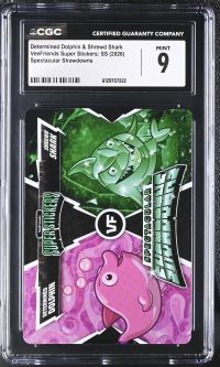 Image for Determined Dolphin & Shrewd Shark | VeeFriends Super Stickers: SS | Spectacular Showdowns | CGC 9