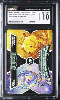 Image for Brave Bison & Compassionate Catfish | VeeFriends Super Stickers: SS | Spectacular Showdowns | CGC GEM MINT 10