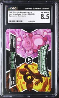 Image for Chill Chinchilla & Amped Aye Aye | VeeFriends Super Stickers: SS | Spectacular Showdowns | CGC 8.5
