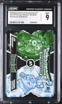 Image for Arbitraging Admiral & Entrepreneur Elf | VeeFriends Super Stickers: SS | Spectacular Showdowns | CGC 9
