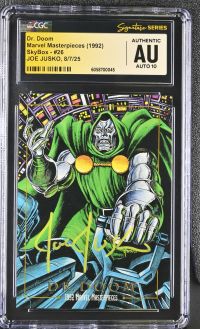 Image for Dr. Doom Marvel Masterpieces #26 CGC Signature Series Signed by Joe Jusko