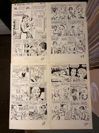 Image for 4 pgs original art by Al Hartley "the Boy for Patsy" Walker complete story 1963