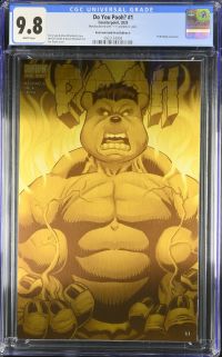 Image for Do You Pooh? #1 Red Pooh Gold Metal Edition A CGC 9.8 (Red Hulk Homage)