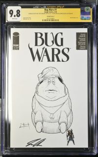 Image for Bug Wars #1 | CGC 9.8 | CGCxJSA Bugs Life Bug Wars Sketch by Jeff Edwards + Jason Aaron Signature (JSA)