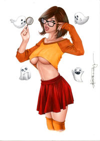 Image for VELMA SCOOBY DOO  RM#015 PINUP GIRL ART by ALEX MIRANDA
