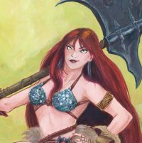 Image for Red Sonja Gouache Illustration