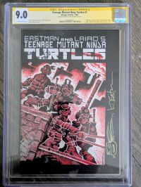 Image for Teenage Mutant Ninja Turtles #1 (Vol. 1, Mirage, 1984) CGC 9.0 Signed & Remarked by Kevin Eastman