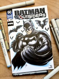Image for Batman sketch cover by Kang Jing (KJ)