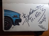 Image for Toyota Corolla TE70 Sketch Signed by Yoshinori Kamata