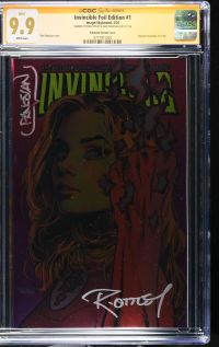 Image for Invincible Foil Edition #1 CGC 9.9 Signed by Dan Panosian