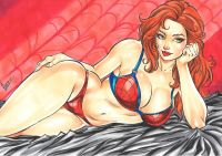 Image for Mary Jane Pin Up 9"x12" Léo Oliveira 