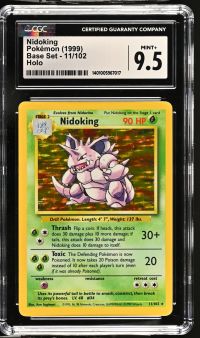 Image for Nidoking #11/102 Base Set Holo CGC 9.5
