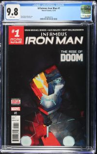Image for Infamous Iron Man #1 | CGC 9.8 | UniversalBrian Michael Bendis storyAlex Maleev cover & art