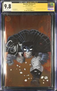 Image for Absolute Batman #1 | Convention Foil Edition E | CGC 9.8 | CGCxJSAScott Snyder autograph deemed authentic by JSA.SCOTT SNYDER AUTHENTICATED AUTOGRAPHNew York Comic Con 2024 exclusive.Scott Snyder storyNick Dragotta artFrank Miller & Jock cover
