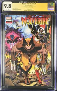 Image for Return of Wolverine #1 | Adams Variant Cover A | CGC 9.8 | CGCxJSAArthur Adams autograph deemed authentic by JSA.ARTHUR ADAMS AUTHENTICATED AUTOGRAPHCharles Soule storySteve McNiven & Jay Leisten artArthur Adams cover