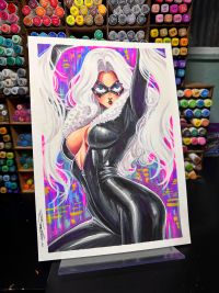 Image for 9"12 Black Cat by Lu Cardoso