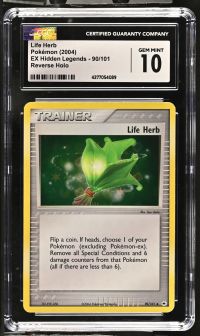 Image for Life Herb #90/101 EX Hidden Legends CGC 10