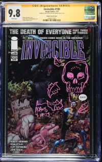 Image for Invincible #100 CGC 9.8 Signed & Sketched by Arthur Adams