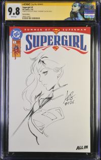 Image for Supergirl #1 CGC 9.8 Signed & Sketched by Stanley "Artgerm" Lau