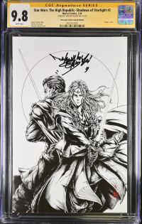 Image for Star Wars: The High Republic -Shadows of Starlight #2 | The Comic Corner Sketch Edition | CGC 9.8 | Signature SeriesSIGNED BY TAKASHI OKAZAKI ON 3/25/24"Virgin" cover.Charles Soule storyMarika Cresta artTakashi Okazaki cover