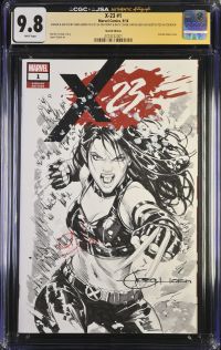 Image for X-23 sketch by Greg Horn; signed by Dafne Keen