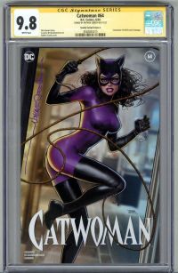 Image for CATWOMAN #64 CGC 9.8 SS SIGNED NATHAN SZERDY VARIANT COVER A LOW POP 4 RARE